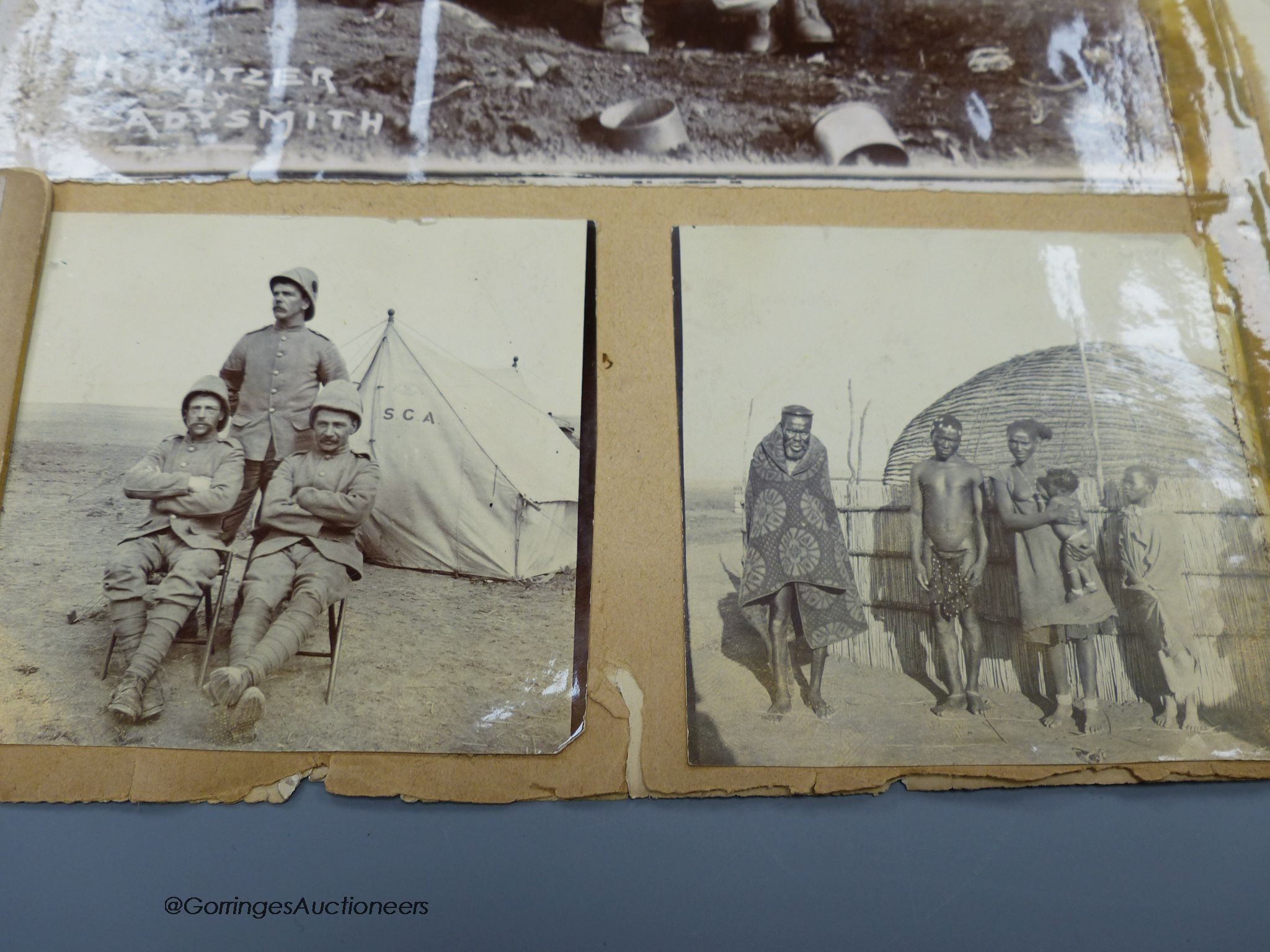 An archive of Boer War photos and ribbons